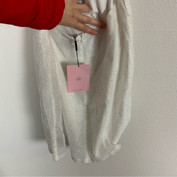 Hello Molly Disco Eternal White Backless Bodycon Dress - Picture 6 of 11